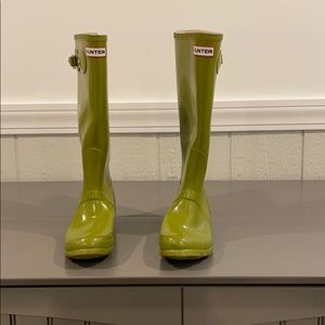 Green Hunter Rain Boots